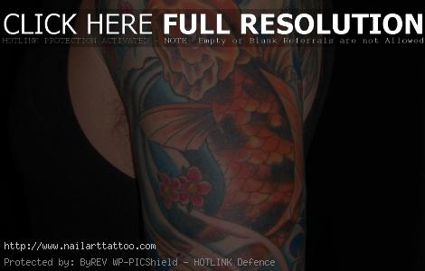 Koi Fish Tattoos On Arm