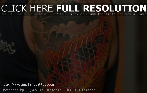 Koi Tattoos Half Sleeve