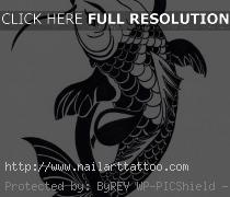 Koi Tribal Tattoos Designs