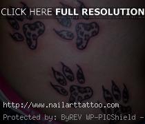 Leopard Paw Print Tattoos