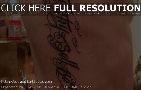 Letter Tattoos Designs For Men
