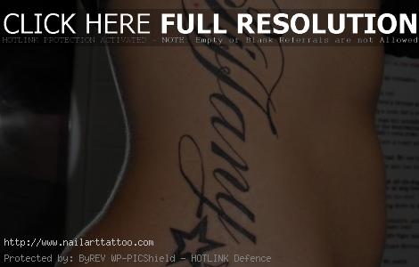 Letter Tattoos Designs For Women