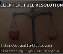 Libra Scale Tattoos Designs