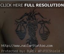 Libra Star Sign Tattoos