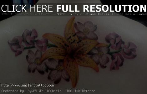 Lily And Orchid Tattoos