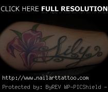 Lily Tattoos With Names