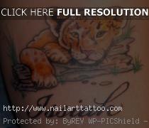 Lion And Cub Tattoos