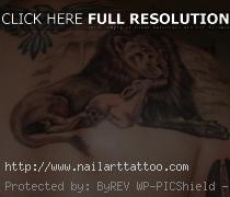 Lion And Lamb Tattoos