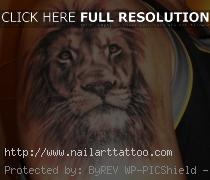 Lion Face Tattoos Designs