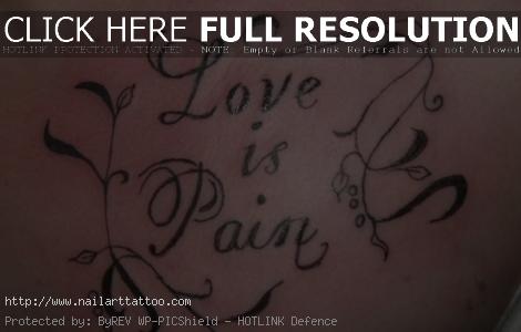 Love Is Pain Tattoos