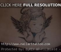 Lower Back Angel Tattoos