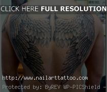 Lower Back Angel Wings Tattoos