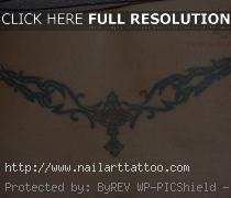 Lower Back Cross Tattoos