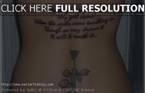 Lower Back Tattoos Designs