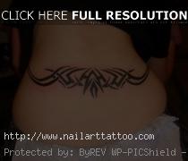 Lower Back Tribal Tattoos