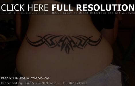 Lower Back Tribal Tattoos
