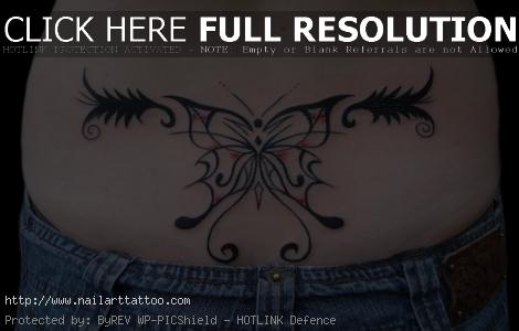 Lower Back Tribal Tattoos Women