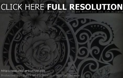 Maori Flower Tattoos Designs