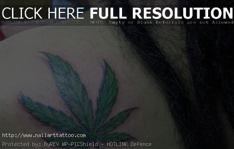 Marijuana Leaf Tattoos Designs