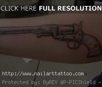 Model With Gun Tattoos