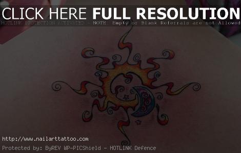 Moon Sun Tattoos Designs