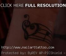 Music Clef Heart Tattoos