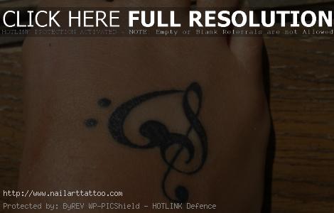 Music Note Foot Tattoos
