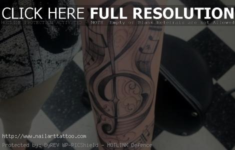 Music Notes Tattoos Sleeve