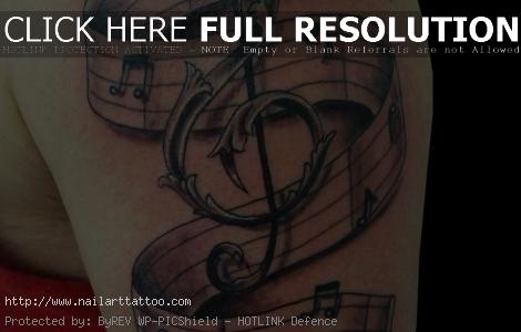 Musical Note Tattoos Images