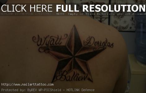 Name Tattoos With Stars