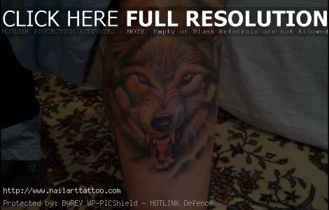 New Moon Wolf Tattoos