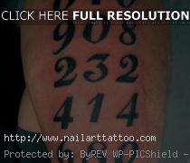Number Styles For Tattoos