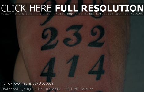 Number Styles For Tattoos
