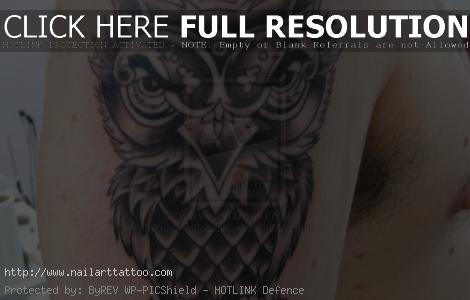 Old School Owl Tattoos