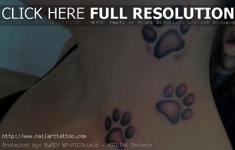 Paw Print Designs For Tattoos