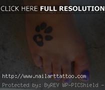 Paw Print Heart Tattoos