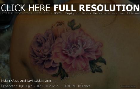 Peony Flower Tattoos Designs