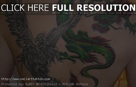 Phoenix Back Tattoos For Men