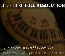 Piano Keys Tattoos Designs