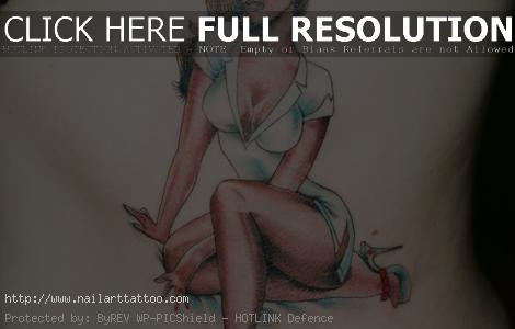 Pin Up Girls Tattoos Designs