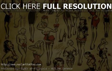 Pin Up Tattoos Flash