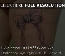 Pink Bow Tattoos Images