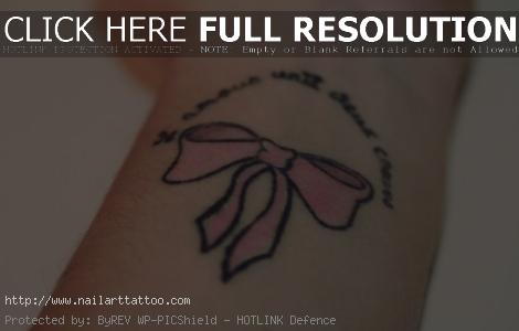 Pink Ribbon Tattoos Pictures