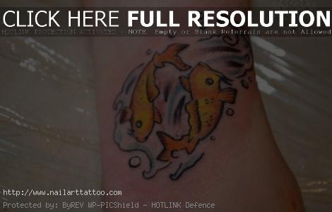 Pisces Zodiac Symbol Tattoos