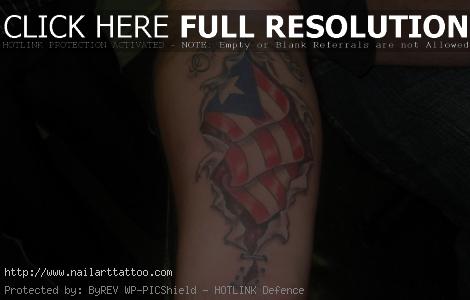 Puerto Rican Flag Tattoos