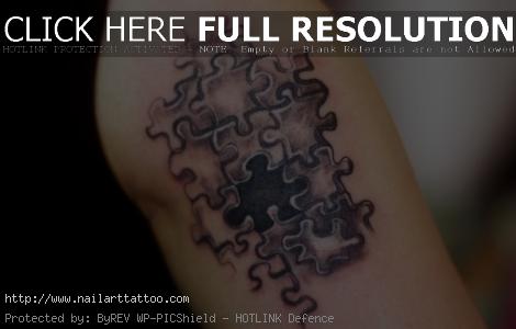 Puzzle Piece Tattoos Designs