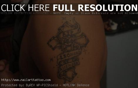 R.I.P Tattoos On Forearm