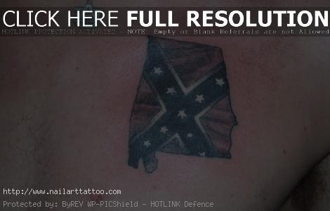 Rebel Flag Tattoos Designs