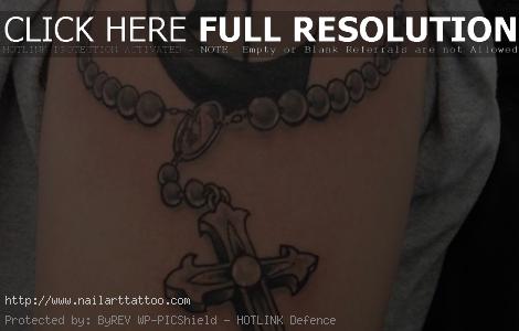 Rosary Tattoos On Forearm