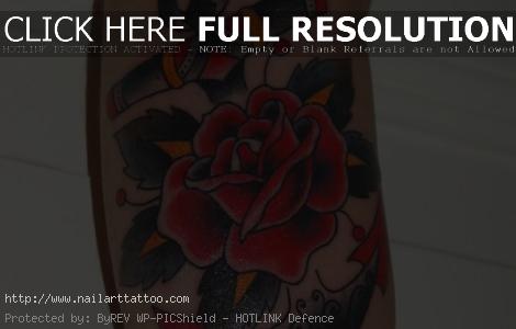 Rose And Anchor Tattoos